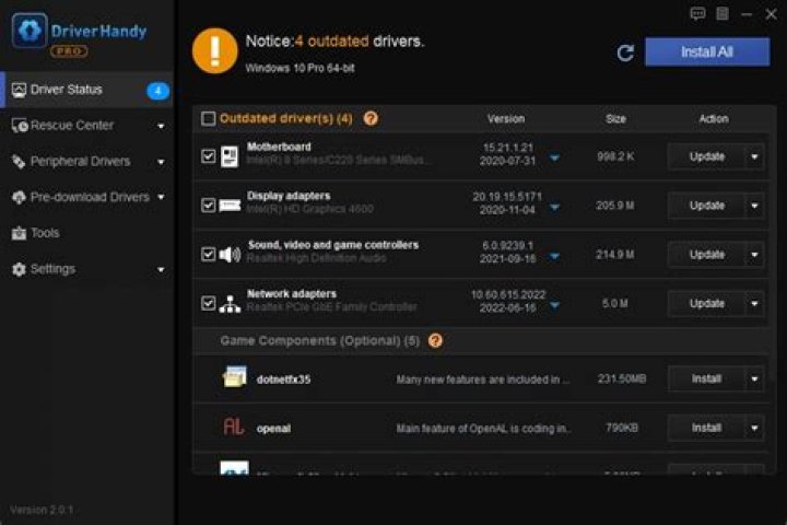How can I find what video driver is in use on my system?