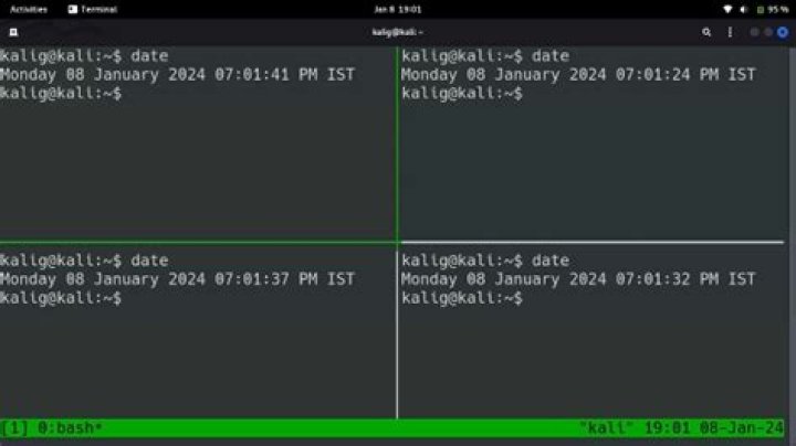 How can I get back to multiple tmux panes once I suddenly type `prefix + enter`?