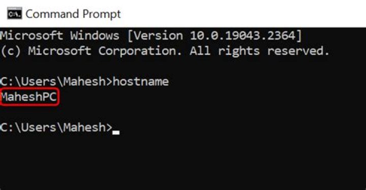 How can I get the hostname of the machine I work on?