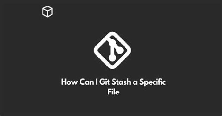 How can I git stash a specific file?
