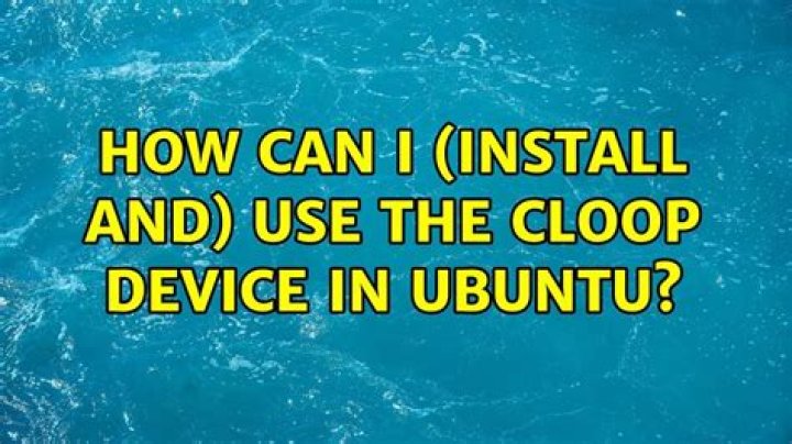 How can I (install and) use the cloop device in Ubuntu?