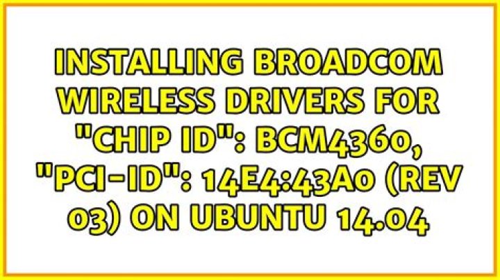 How can I install Broadcom Wireless Adapter BCM4352 802.11ac PCID [14e4:43b1] (rev 03) on fresh install of Ubuntu 14.10 (Utopic Unicorn)?