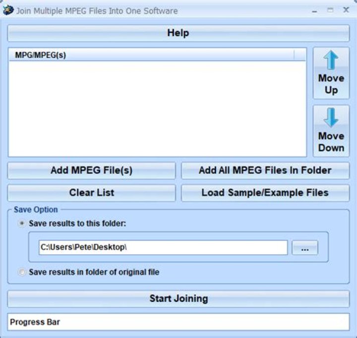 How can I join multiple .mpg movie files?