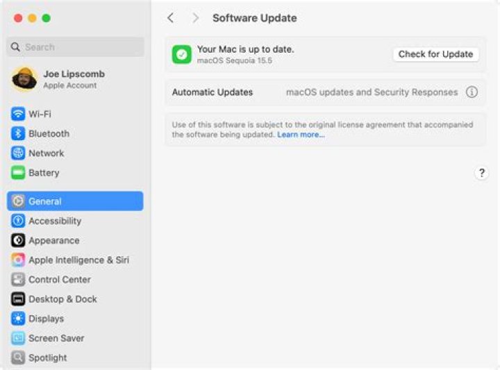 How can I list all updates installed on Mac OS X?