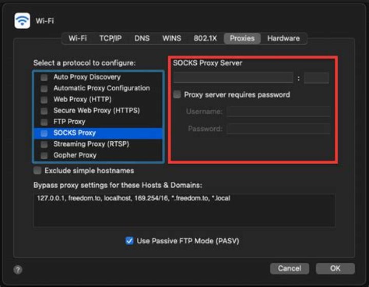 How can I make sure all my Mac's TCP traffic goes through a SOCKS5 proxy?