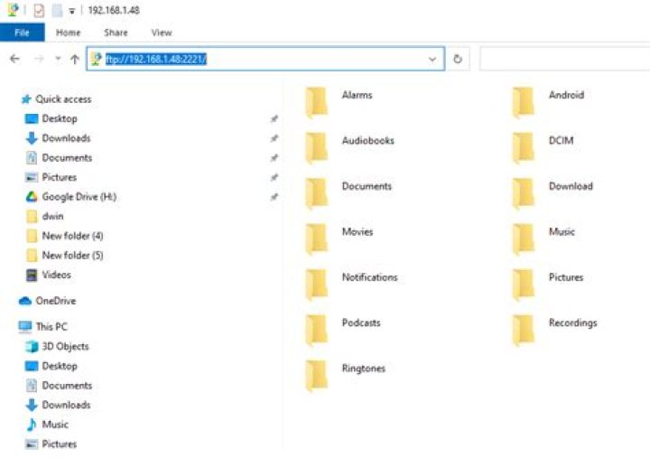 How can I open an ftp server in Chrome?