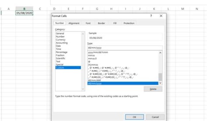 How can I place a date in dd/mm/yyyy format into an Excel cell with VBA?