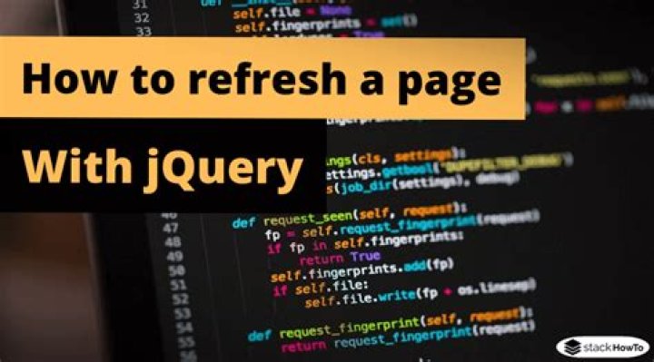 How can I refresh a page with jQuery?