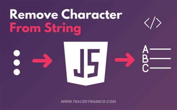 How can I remove a character from a string using JavaScript?