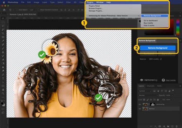 How can I remove all white parts from an image in Photoshop?