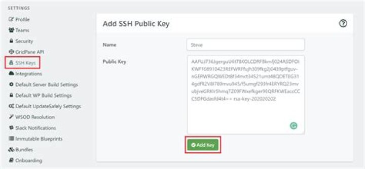 How can I remove an SSH key?