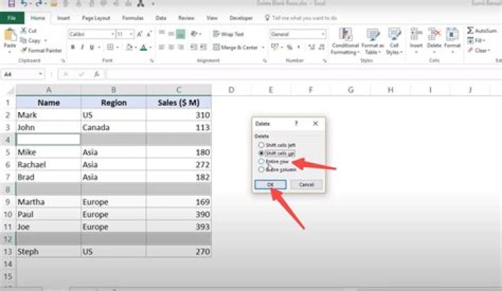How can I remove this image in Excel?