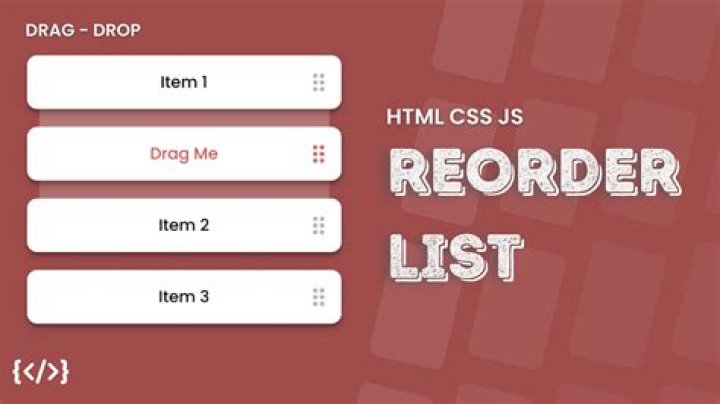 How can I reorder a list? [closed]