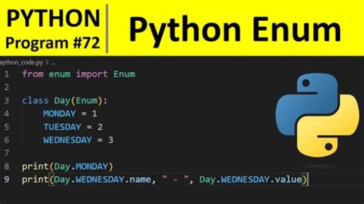 How can I represent an 'Enum' in Python?