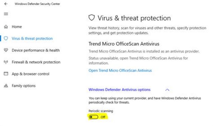 How can I run Windows Defender while running a second anti-virus in Windows?