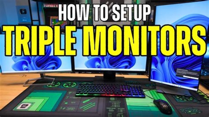 How can I span my triple monitors so they act as one for gaming?