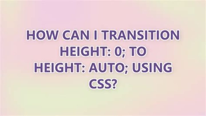 How can I transition height: 0; to height: auto; using CSS?