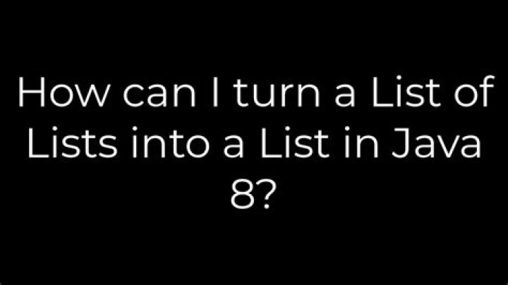 How can I turn a List of Lists into a List in Java 8?