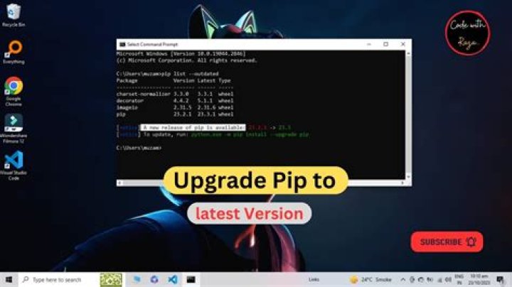 How can I upgrade pip to the latest version?