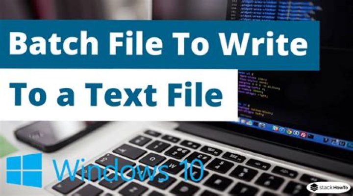 How can I use a batch file to write to a text file?