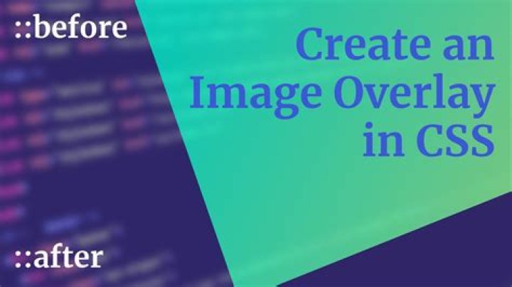 How can one create an overlay in css?