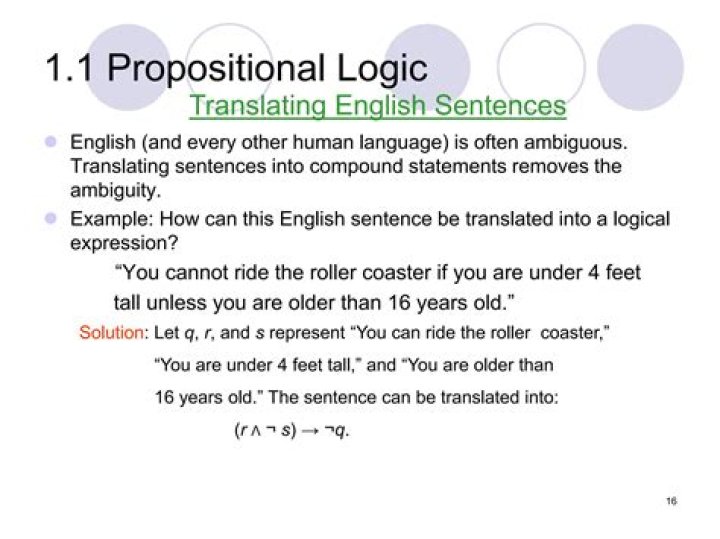 How can this English sentence be translated into a logical expression? ( Translating 