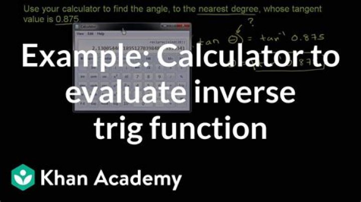 How do calculators evaluate inverse trig functions?