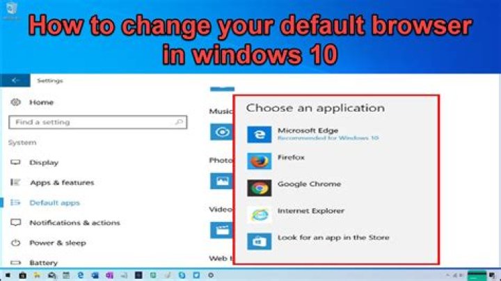 How do I change my default browser?