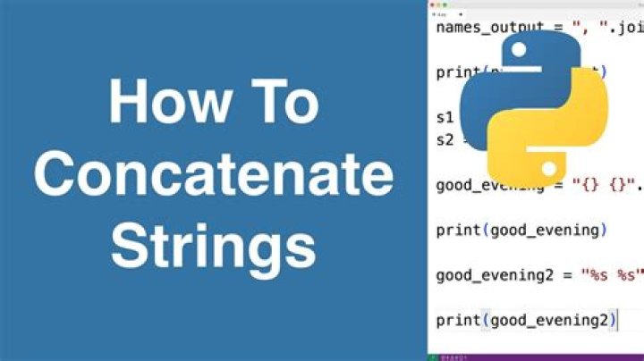 How do I concatenate items in a list to a single string?