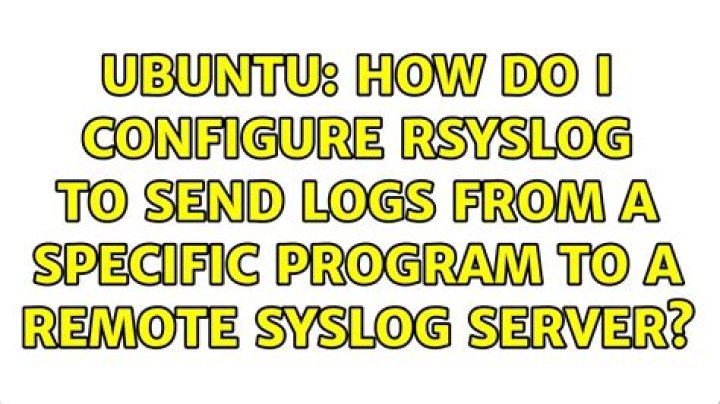 How do I configure rsyslog to send logs from a specific program to a remote syslog server?