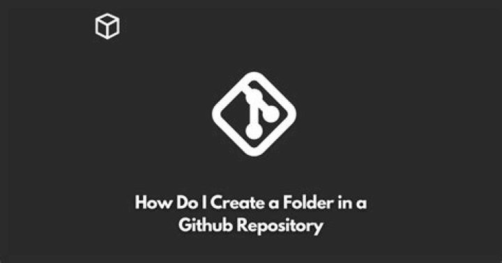 How do I create a folder in a GitHub repository?