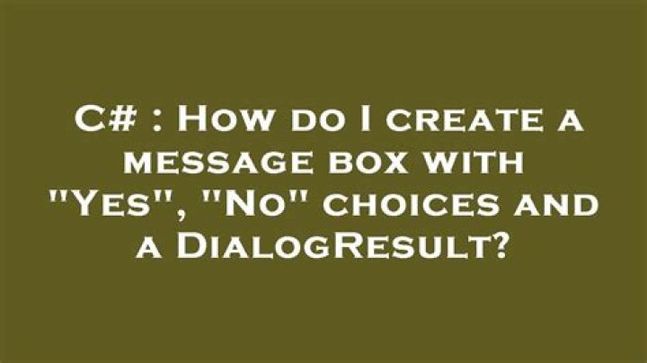 How do I create a message box with 