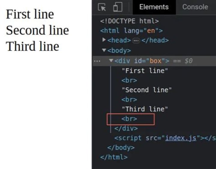 How do I create a new line in Javascript?