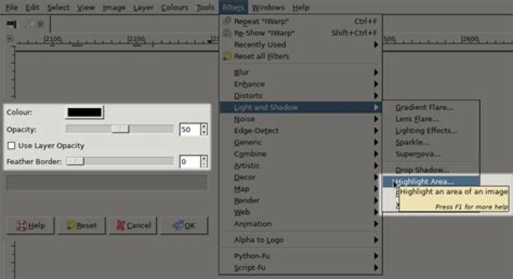How do I create highlights on a screenshot?