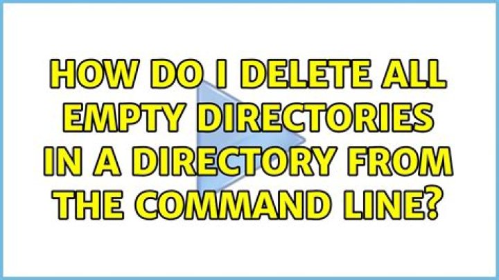 How do I delete all empty directories in a directory from the command line?
