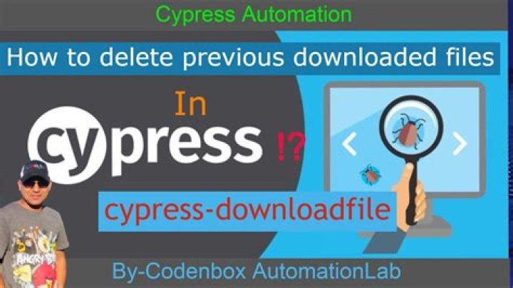 How do i delete downloaded file in using cypress