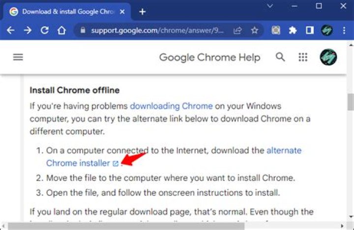 How do I do a Chrome offline installation?
