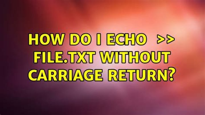 how do I echo $something >> file.txt without carriage return?