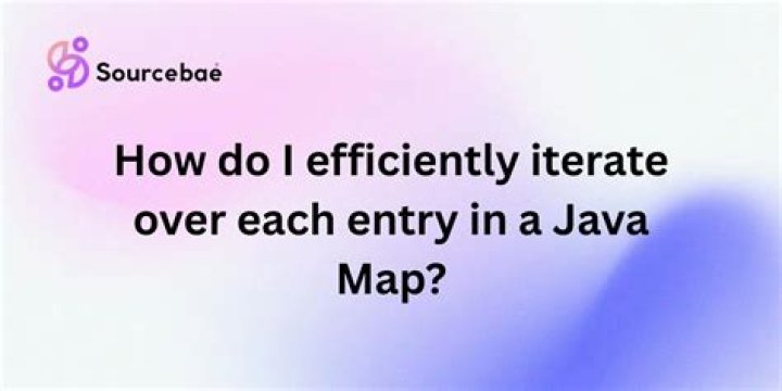 How do I efficiently iterate over each entry in a Java Map?