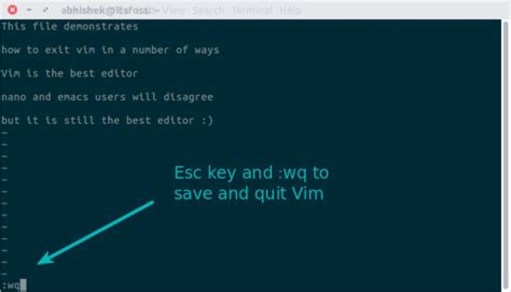 How do I exit Vim?