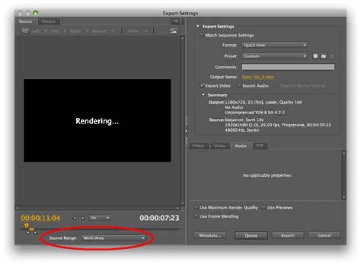 How do I export only a single clip from a Premiere Pro sequence?