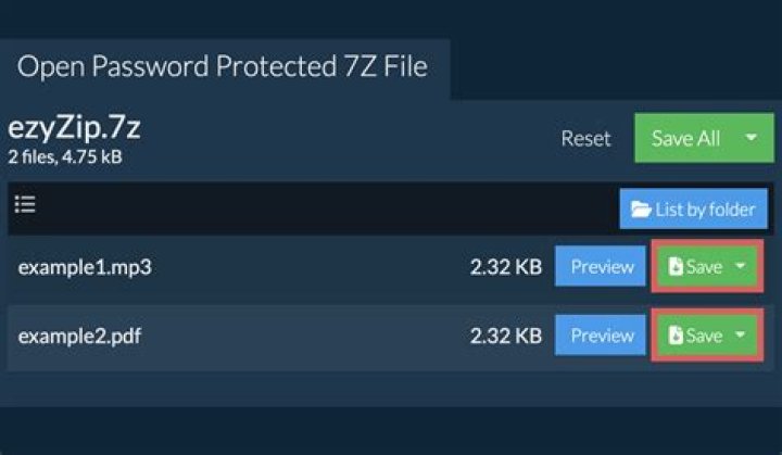 How do I extract a password protected .7z file?