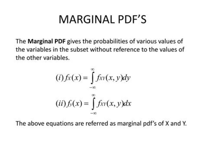 How do I find the marginal probability density function of 2 continuous random variables?