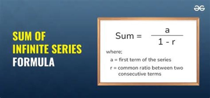 How do I find the sum of the infinite geometric series?