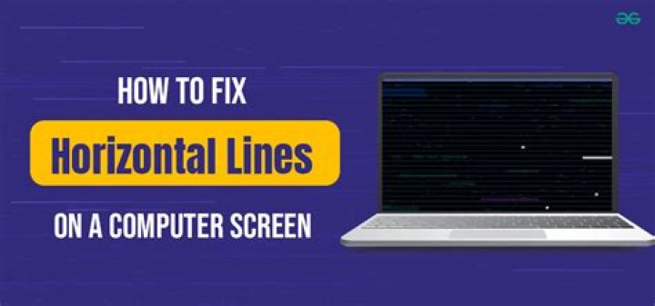 How do I fix horizontal lines on a laptop screen and webcam not working?