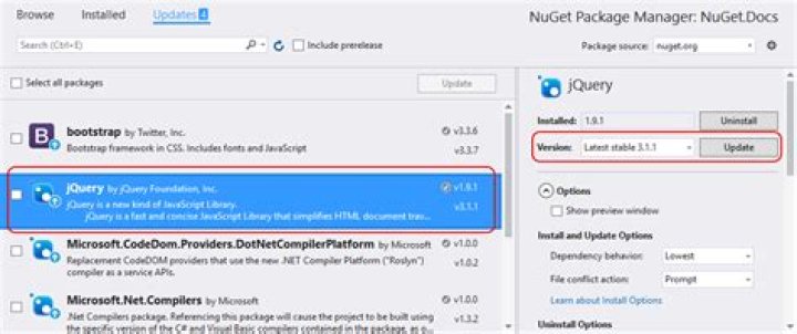 How do I get NuGet to install/update all the packages in the packages.config?