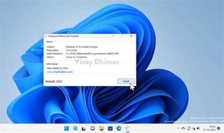 How do I get rid of the Evaluation copy message on Windows 10 Pro