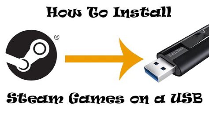How do I install linux steam games on a USB?