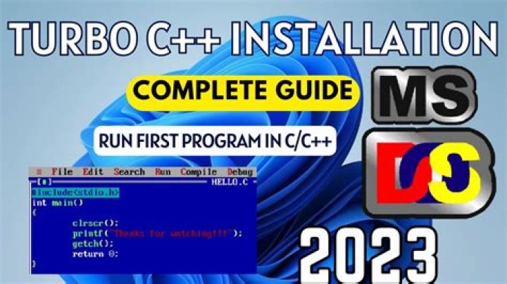 How do I install turbo c++?