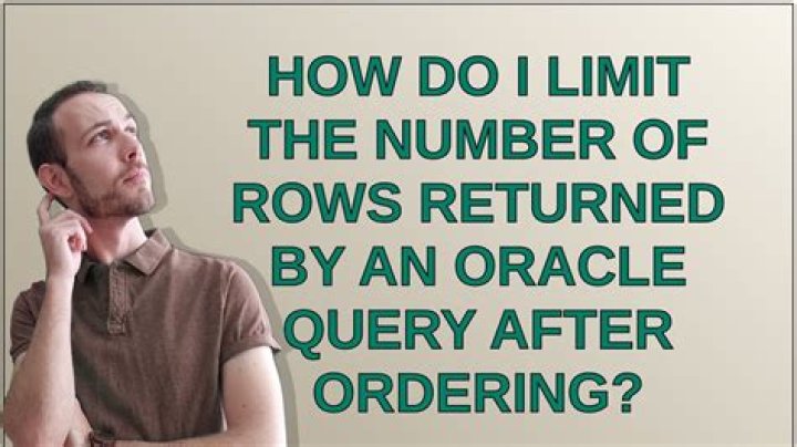 How do I limit the number of rows returned by an Oracle query after ordering?